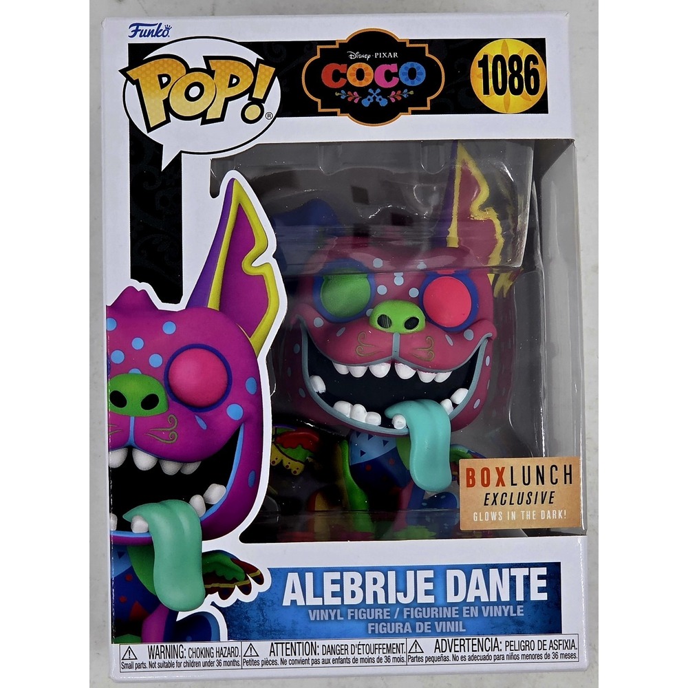 NEW Funko Pop! Disney Pixar Coco Alebrije Dante Vinyl Figure #1086 Glow BoxLunch